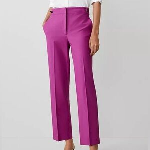 EUC Ann Taylor Button Pencil Ankle Pant in Fresh Fuchsia size 6